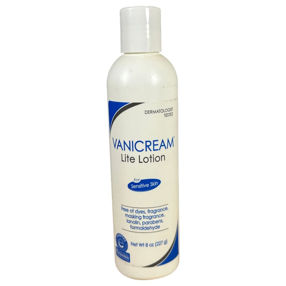 Vanicream Lite Lotion for Sensitive Skin Dye Free Eczema Accepted 8 oz 227 g NEW